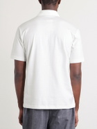 Slowear - Cotton and Silk-Blend Jersey Polo Shirt - White