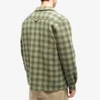 Portuguese Flannel Men's Waffle Overshirt in Green