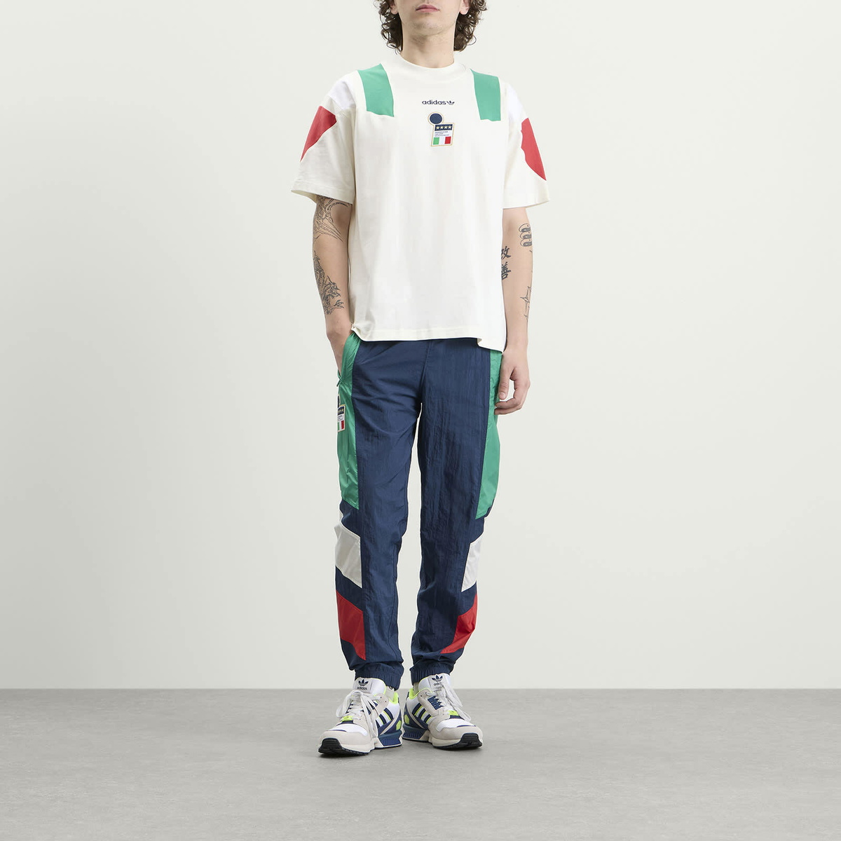 Adidas Men's FIGC EQT Track Pant in Crew Navy