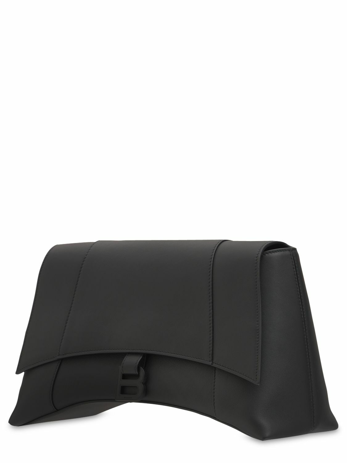 BALENCIAGA - Medium Soft Hour Leather Shoulder Bag Balenciaga