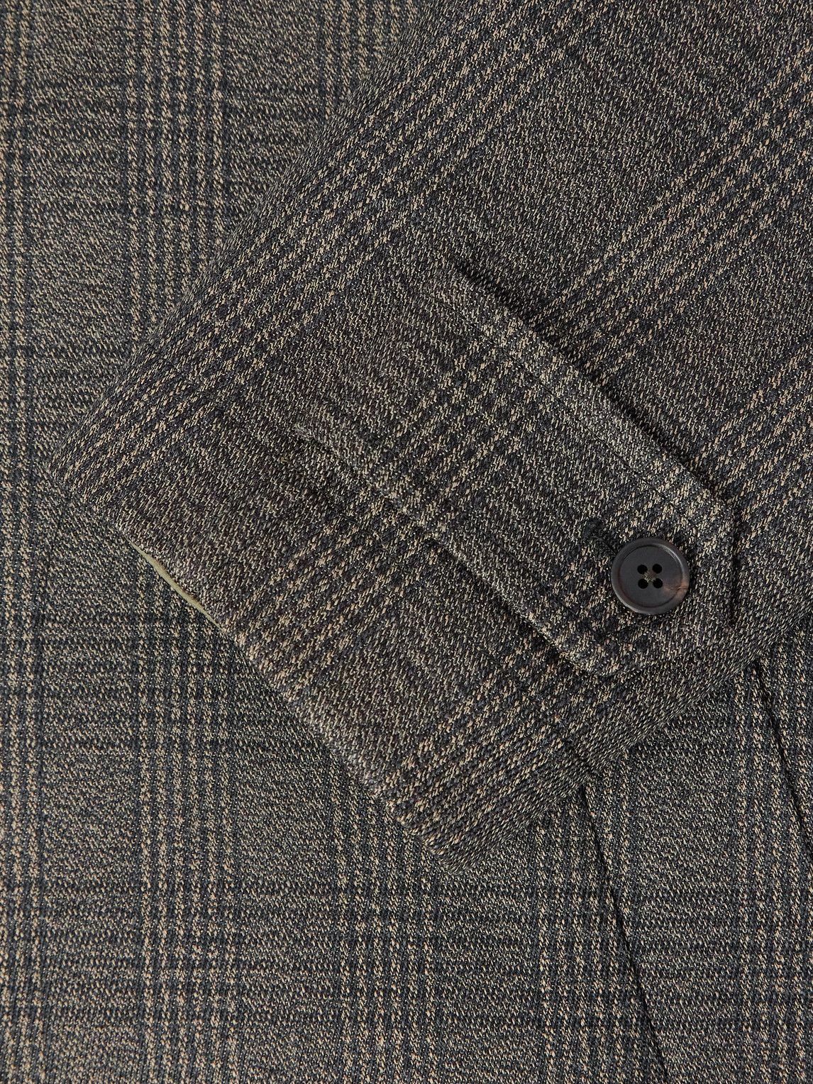 The Row - Palo Prince of Wales Checked Virgin Wool and Silk-Blend Coat - Black