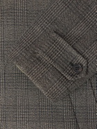 The Row - Palo Prince of Wales Checked Virgin Wool and Silk-Blend Coat - Black