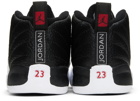 Nike Jordan Baby Black & White Jordan 12 Retro Sneakers
