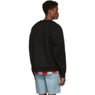 Jil Sander Black Asymmetrical Button Sweatshirt