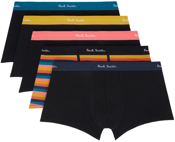 Photo: Paul Smith Five-Pack Multicolor Boxer Briefs