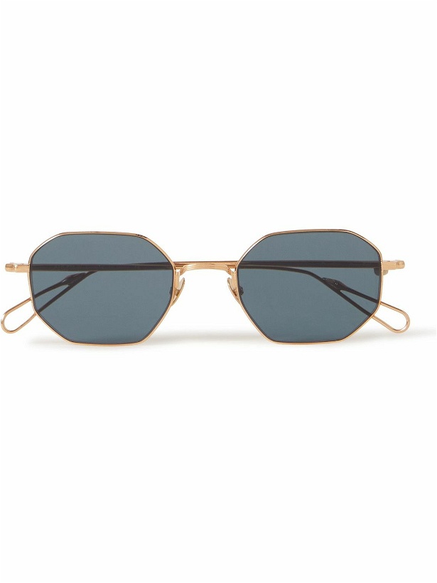 Photo: AHLEM - Trocadero Hexagonal-Frame Gold-Tone Sunglasses