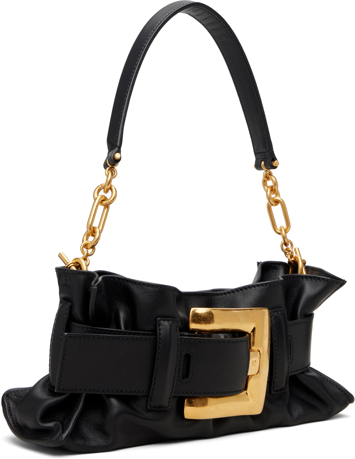 Balmain Black Mini Anthem Shoulder Bag
