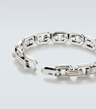 David Yurman 925 sterling silver chain bracelet with diamonds