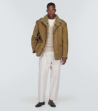 Lemaire Reversible suede and shearling jacket