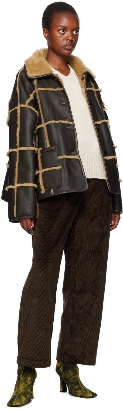 Cawley Brown Avis Shearling Jacket Cawley