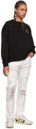 Just Cavalli Black Cotton Sweatshirt