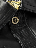 Versace - Leather Bomber Jacket - Black