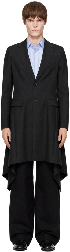 Photo: Comme des Garçons Homme Plus Black Dobby Cloth Coat