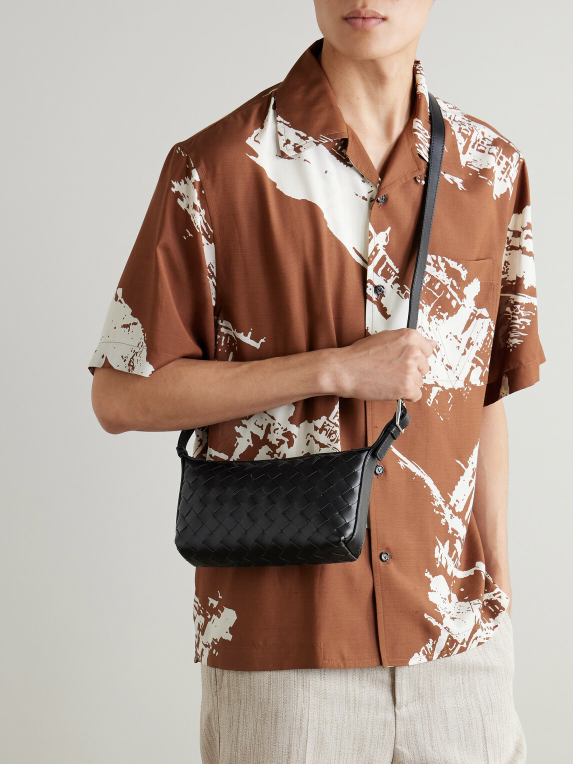 Bottega Veneta - Intrecciato Leather Messenger Bag