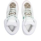 Gucci Men's Basket Sneakers in Grey/White