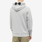 C.P. Company Men's Goggle Popover Hoody in Grey Melange