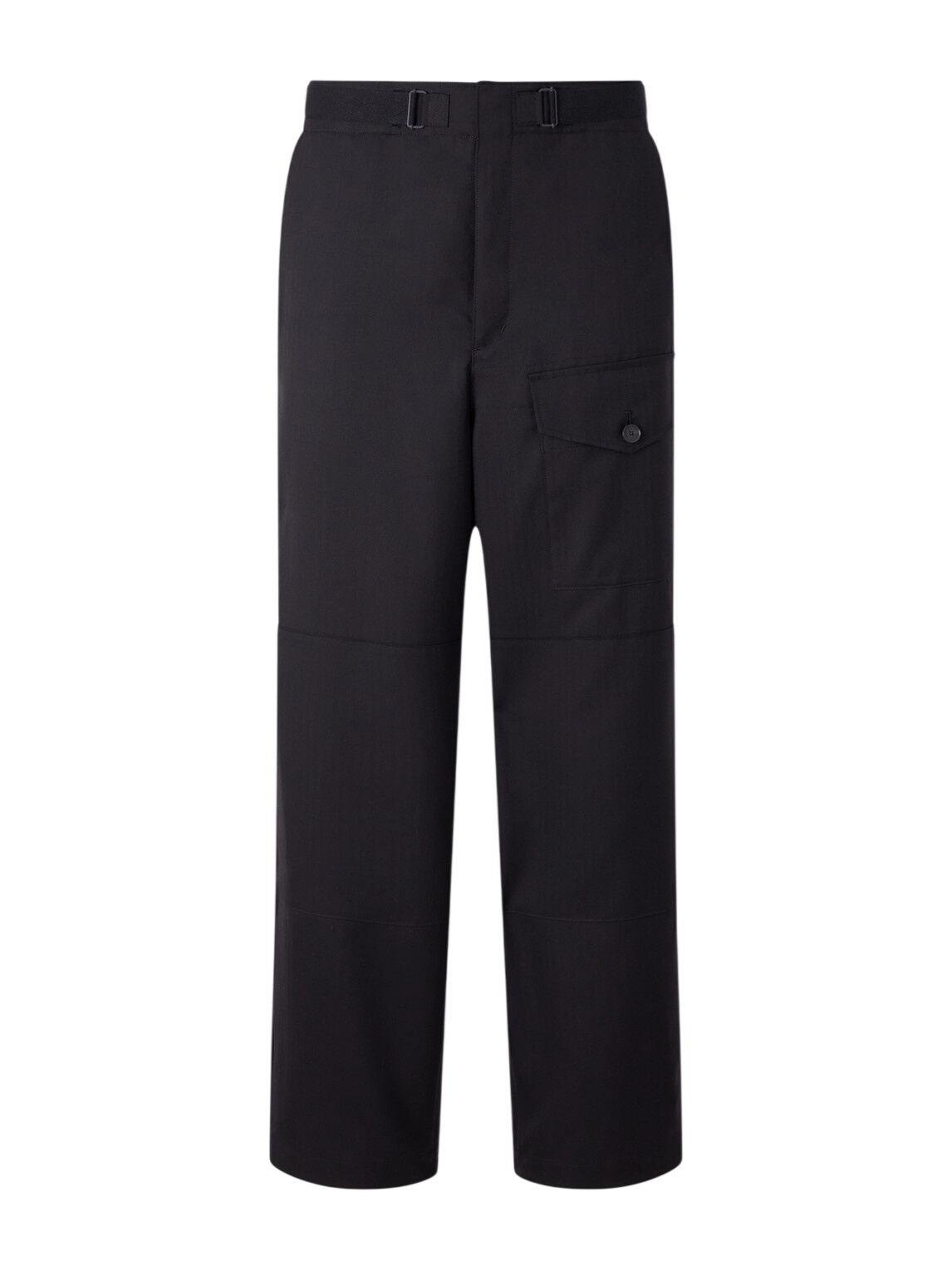 Auralee Men's Superlight Wool Easy Pants in Black Auralee