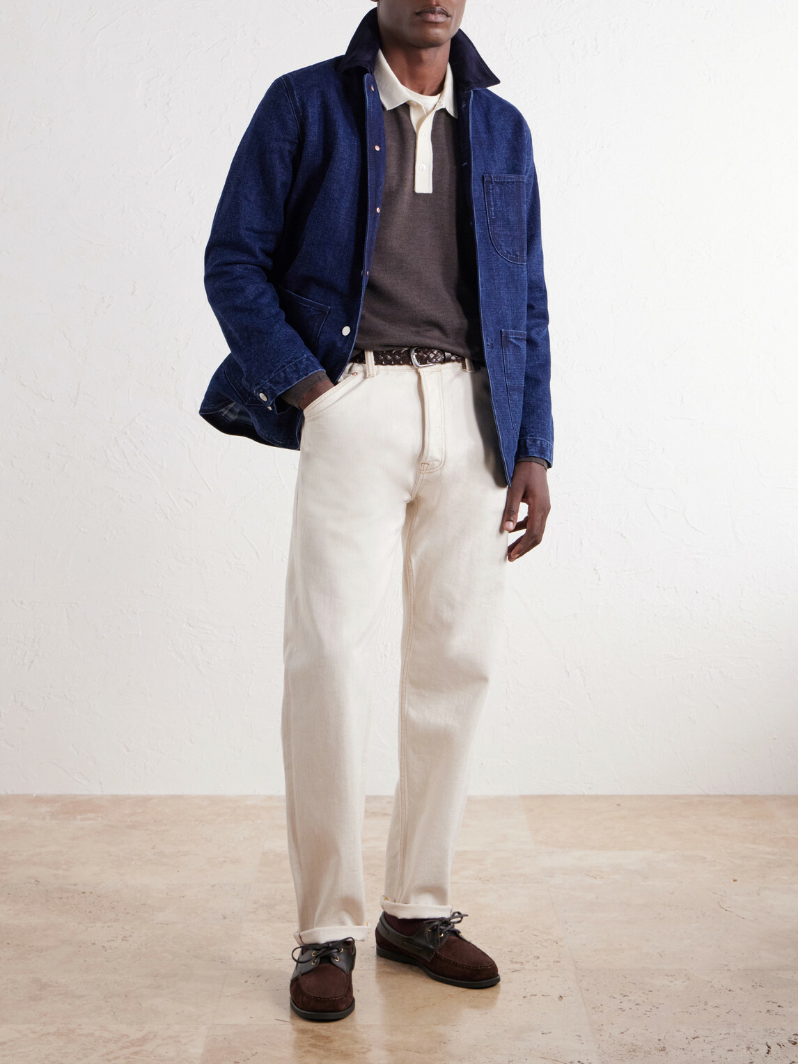 Drake's - Merino Wool-Jersey Polo Shirt - Brown