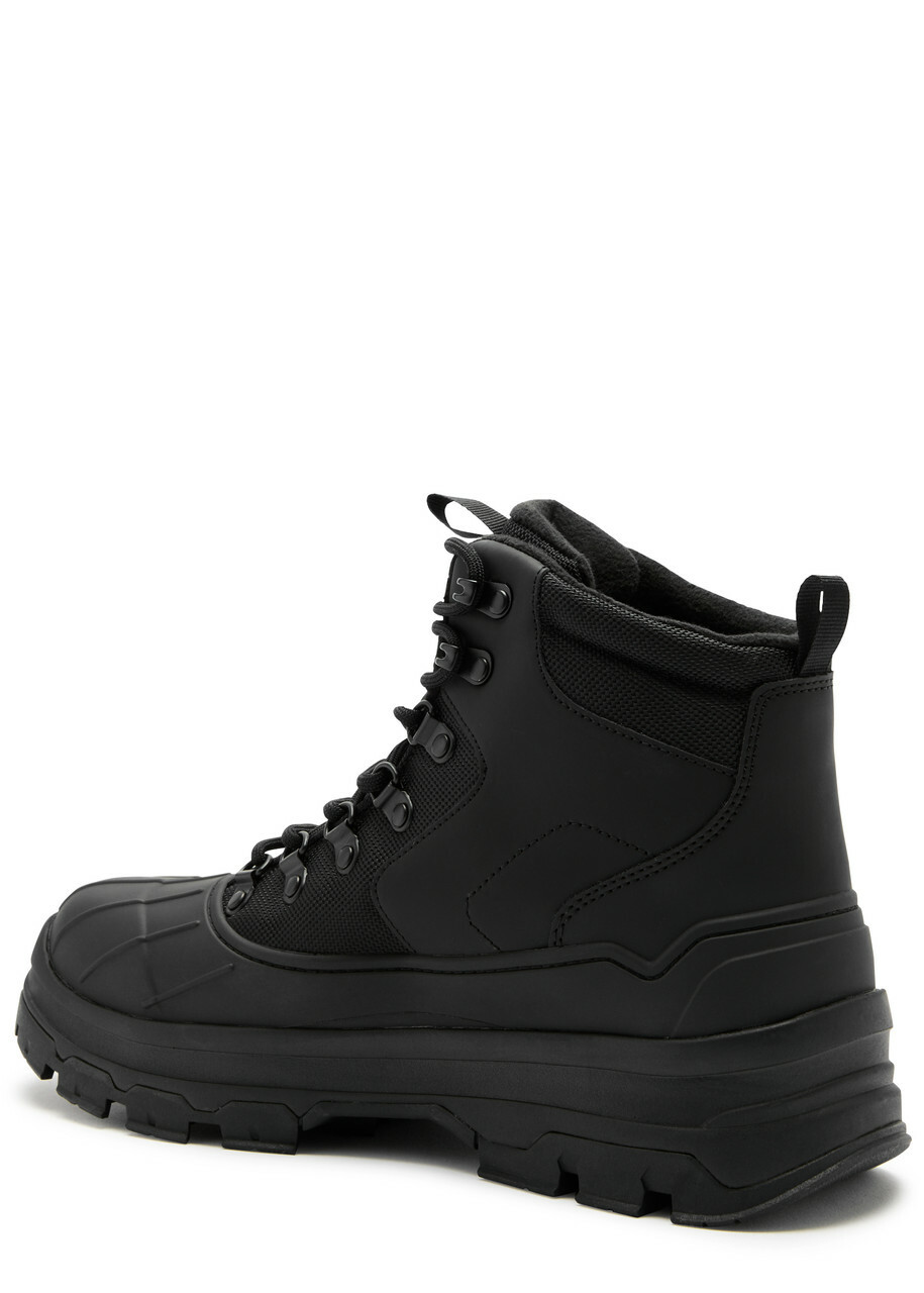 Hunter Explorer Duck Rubber Ankle Boots Black