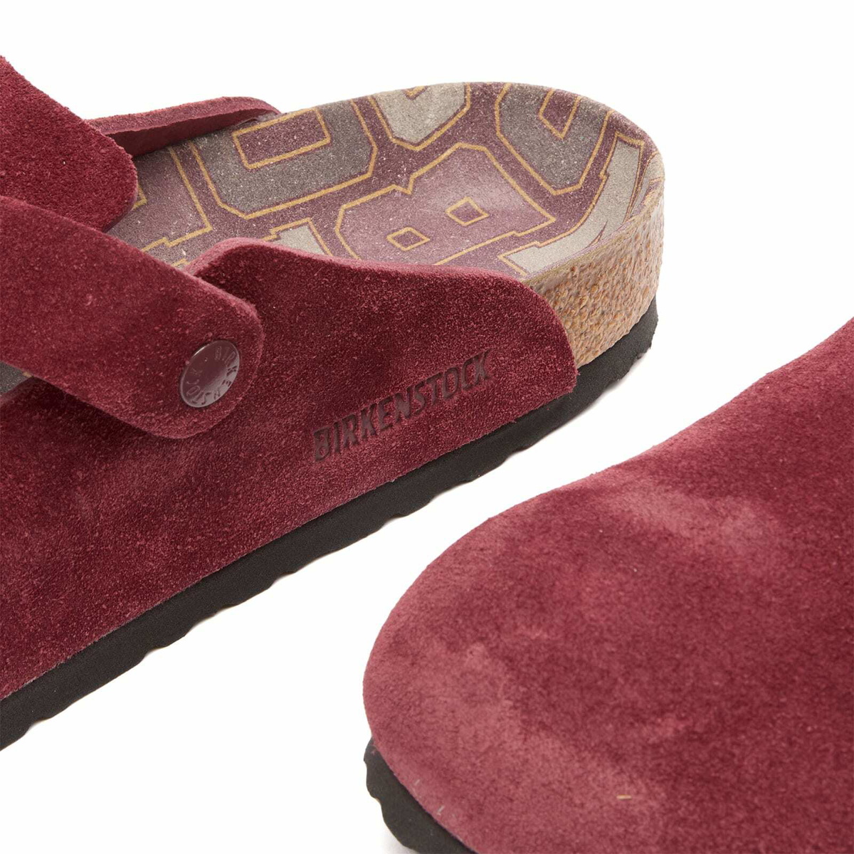 Birkenstock Men's Boston Clog - Zinfandel Suede