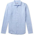 Orlebar Brown - Giles Mélange Linen Shirt - Blue