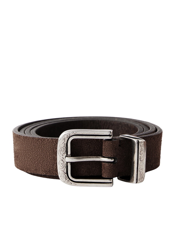 Photo: Brunello Cucinelli - 3cm Suede Belt - Brown