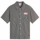 END. x ICECREAM Popsicle Hickory Denim Shirt in Grey