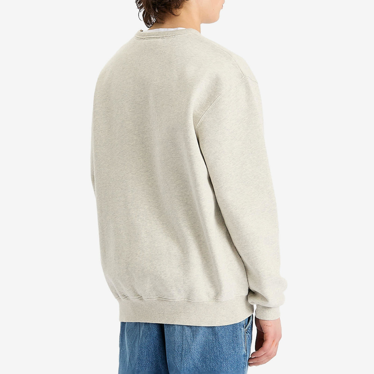Foret Men's Noon Element Crew Sweatshirt in Snow Melange