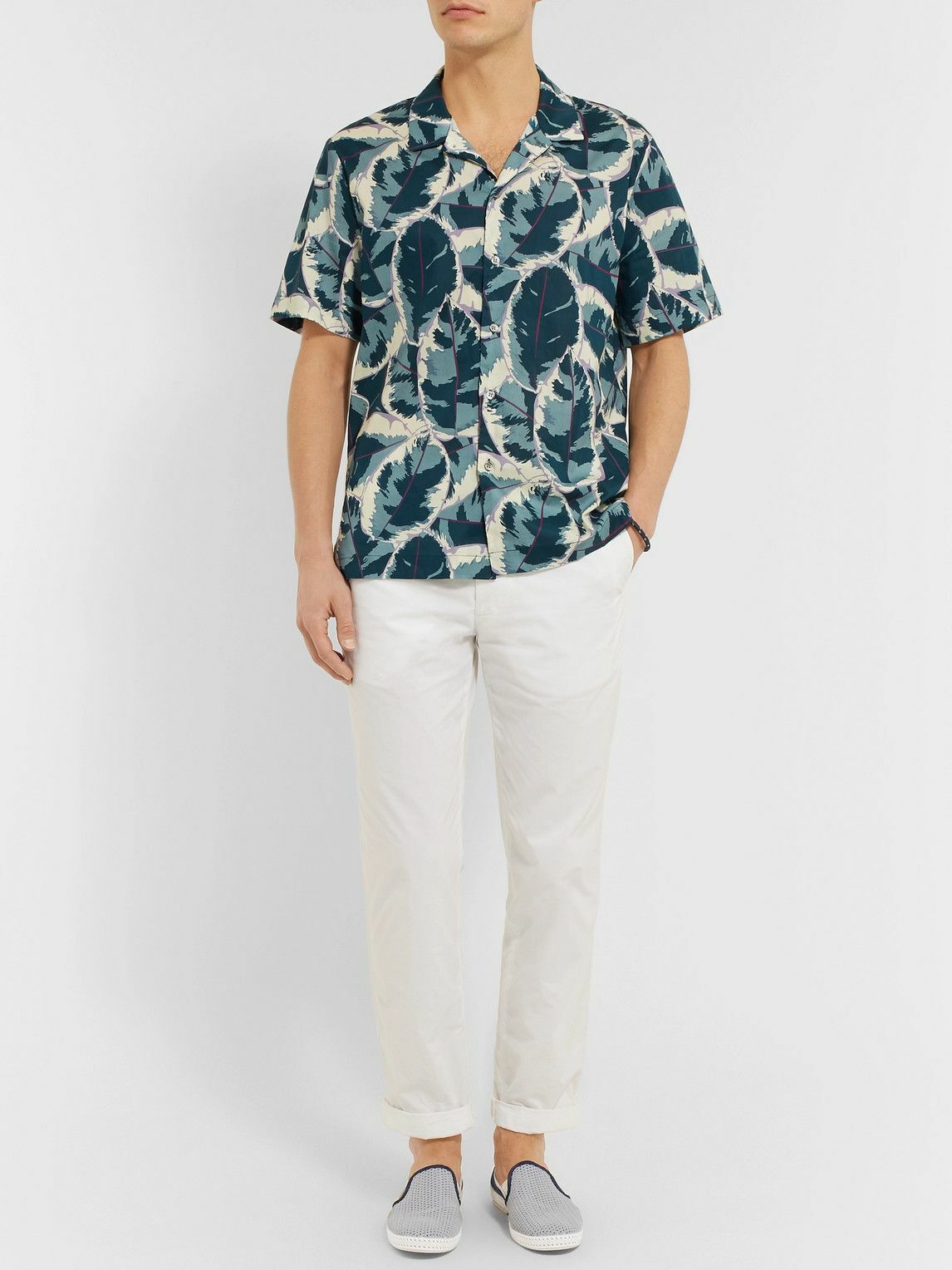 RIVIERAS - Maltese Falcon Cotton-Mesh and Canvas Espadrilles - Blue