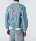 Valentino VLogo embroidered bomber jacket