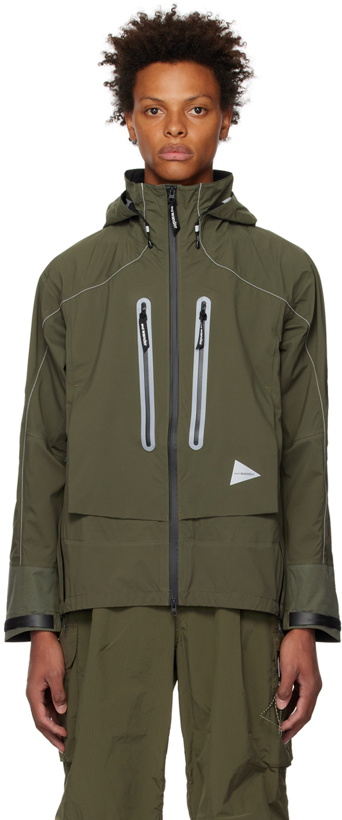 Photo: and wander Khaki Reflective Jacket