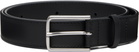 Maison Kitsuné Black Leather Belt