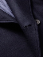 Hugo Boss - Double-Breasted Wool-Blend Twill Coat - Blue