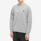 Kenzo Men's Back Logo Crew Knit in Misty Grey