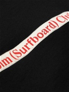 Stockholm Surfboard Club - Mer Logo-Appliquéd Cotton-Jersey Sweatshirt - Black