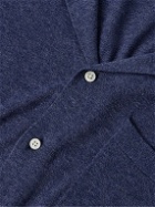 Alex Mill - Aldrich Camp-Collar Cotton and Linen-Blend Shirt - Blue