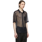 CMMN SWDN Black Mesh Niels Shirt