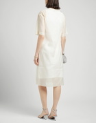 Peserico Womens Midi dress Cream