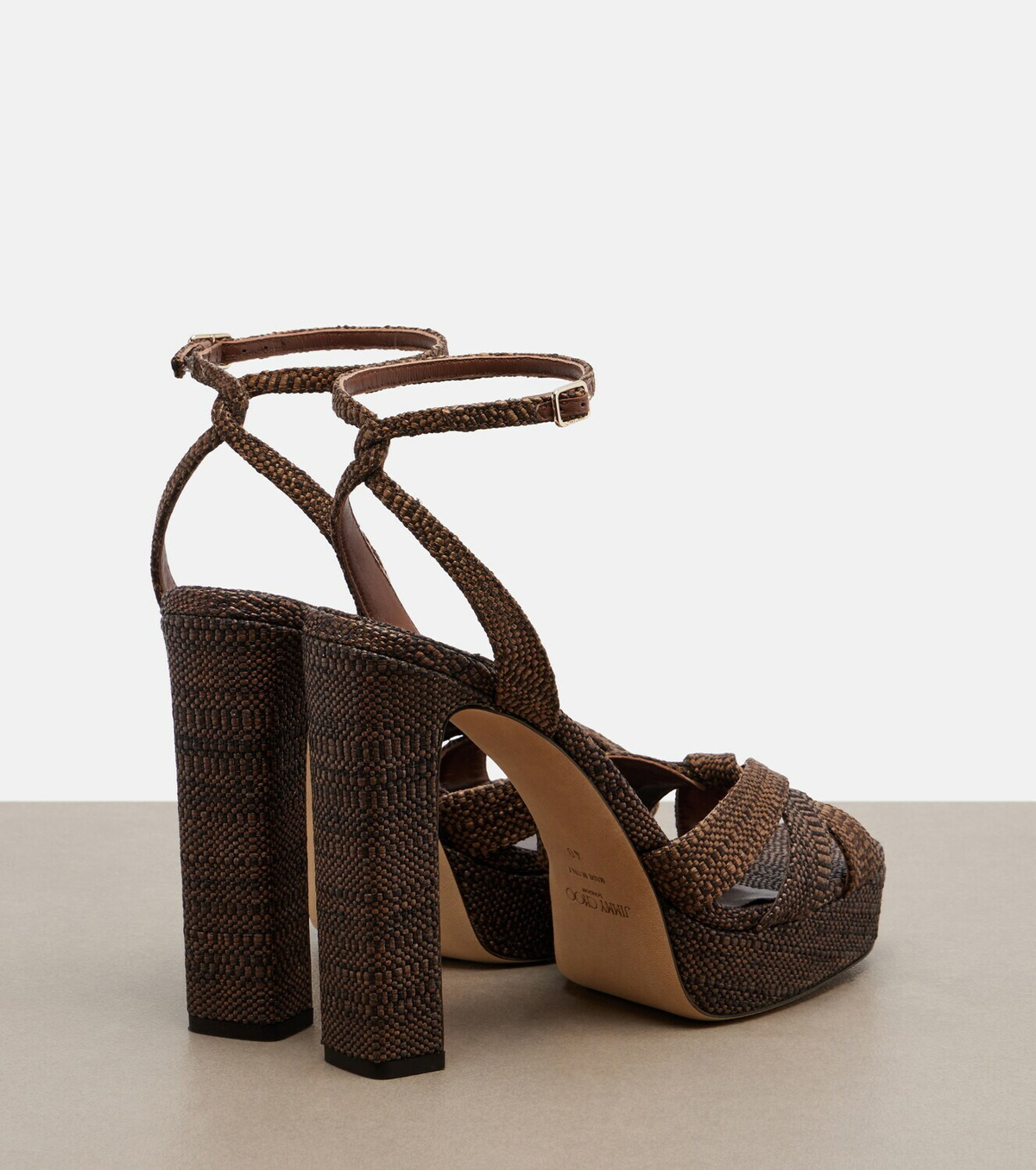 Jimmy Choo Kove woven platform sandals