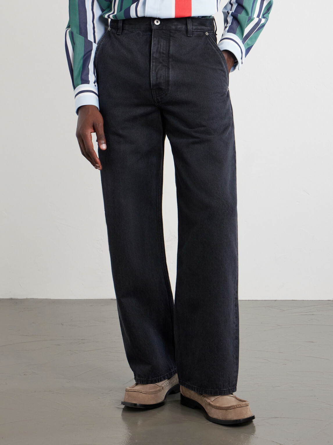 LOEWE - Wide-Leg Jeans - Black
