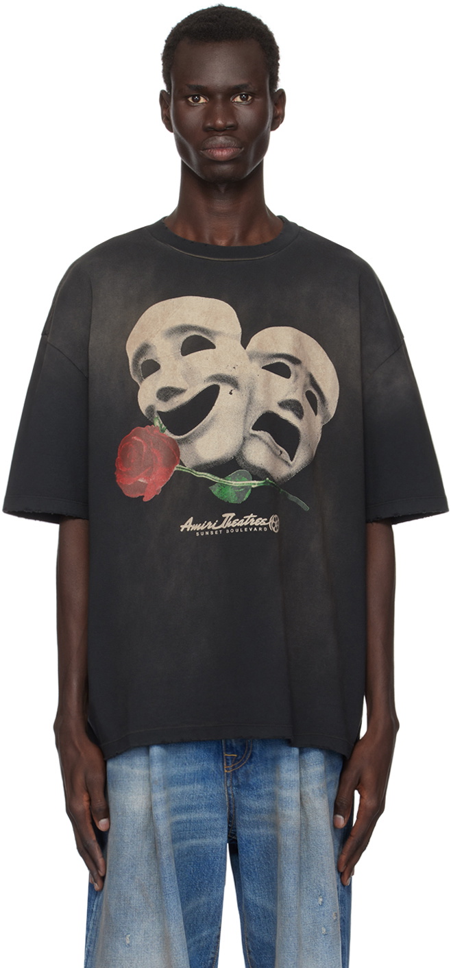 AMIRI Black Theatre Masks T-shirt Amiri