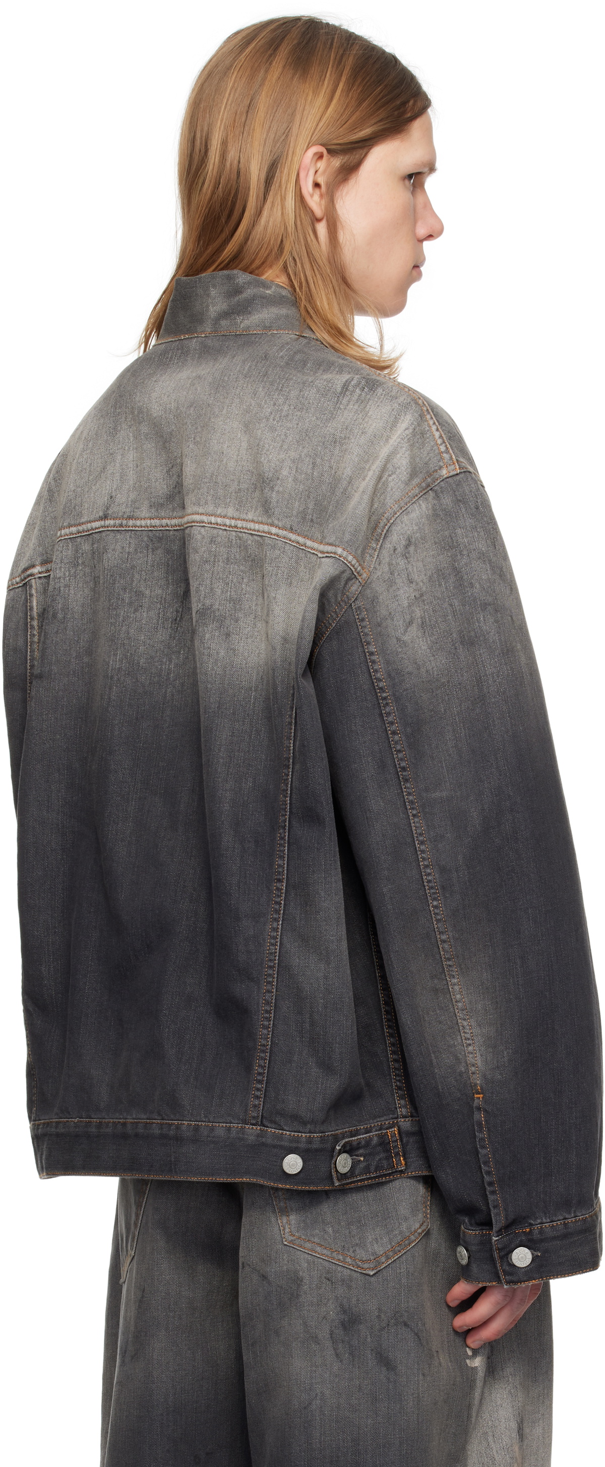 Acne Studios Black Oversized Jacket デニム ACNE STUDIOS Oversized denim jacket | NET-A-PORTER