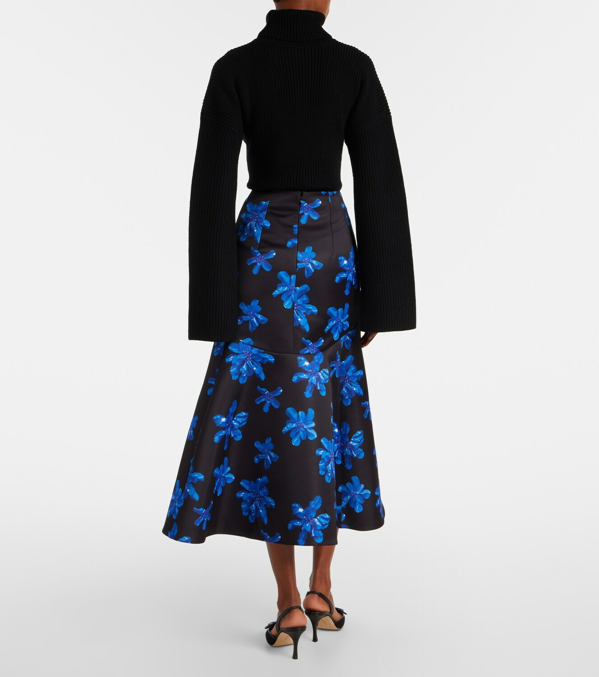 Emilia Wickstead Tamilla floral midi skirt