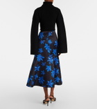 Emilia Wickstead Tamilla floral midi skirt
