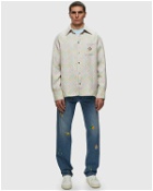 Casablanca Jacquard Shirt Jacket Beige - Mens - Overshirts