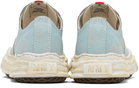 Maison MIHARA YASUHIRO Blue 'Hank' OG Sole Shrink Leather Low-Top Sneakers