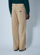 Miu Miu Logo Motif Jeans