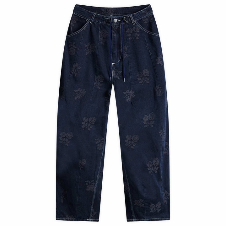 Photo: Needles Women's HD Painter Rose Denim Pant in Indigo