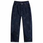 Needles Women's HD Painter Rose Denim Pant in Indigo