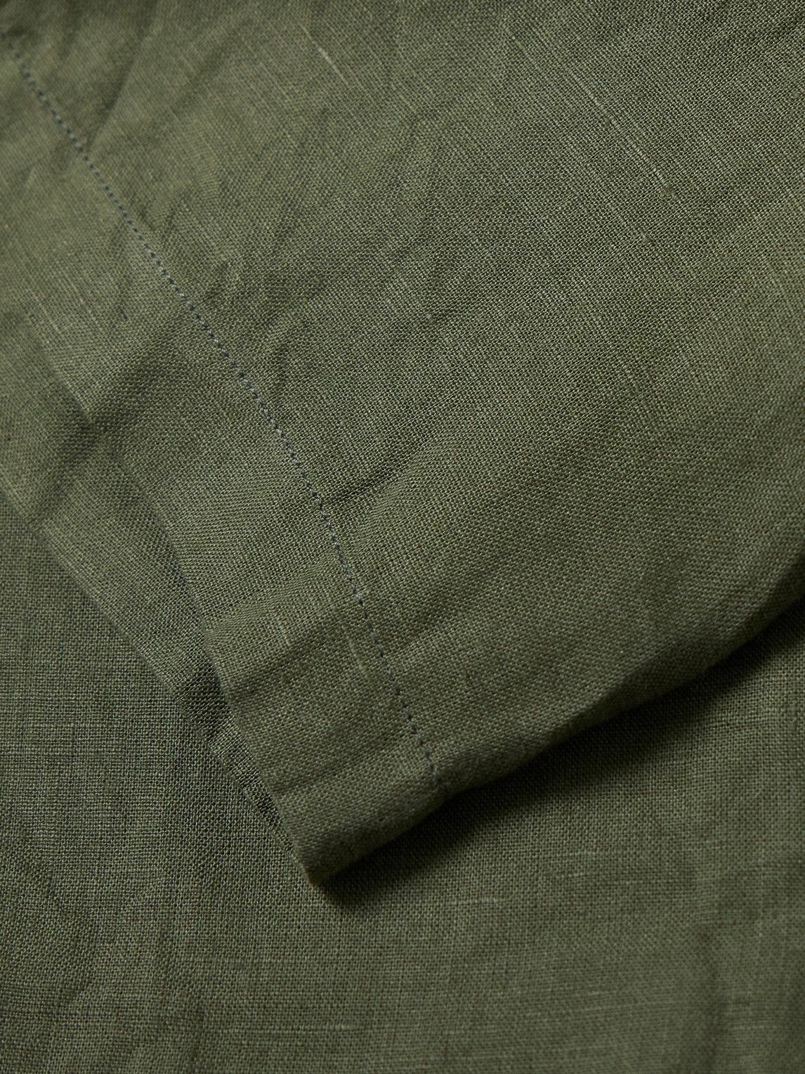 Kingsman - Drake's Convertible-Collar Linen Shirt - Green